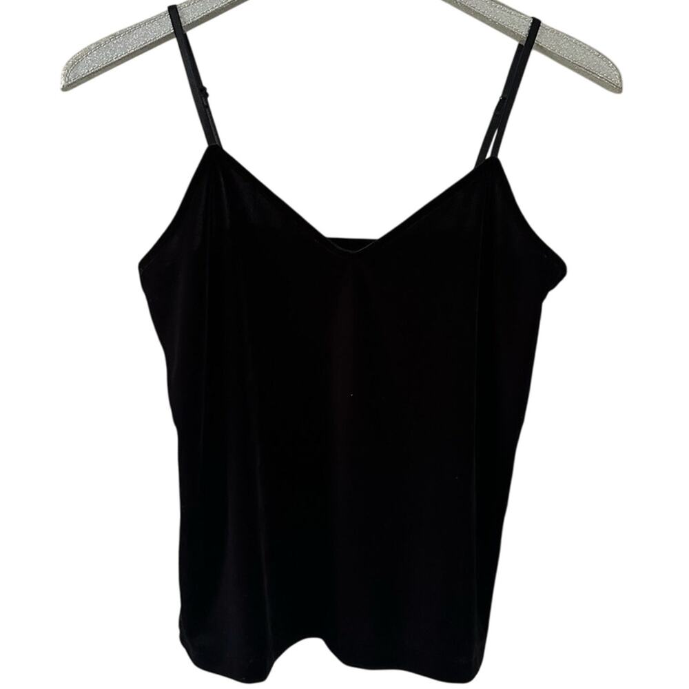 Pajamagram Black Vintage Velour Cami Top NEW
